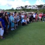 golf course with agents